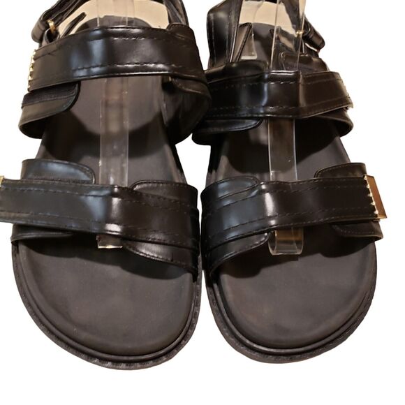 ASOS Falon Chunky Black Multi Strap Buckle Sandals - size 11 - Picture 3 of 8